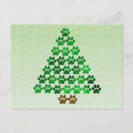 Hund-/kattjulgran Helg Vykort