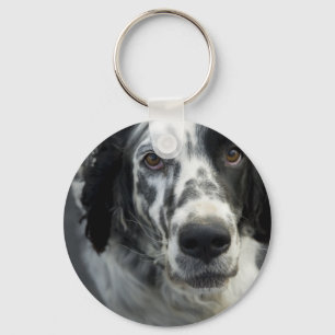 Hund Keychain för engelsk Setter Nyckelring