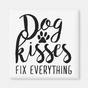 Hund Kisses korrigerar allt K9-citattecken, svett Magnet