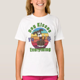 Hund Kisses korrigerar allt T-Shirt