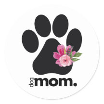 Hund Klassisk rund etikett