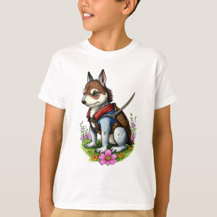 Hund Knight AI Art T Shirt