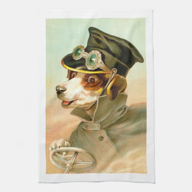 Hund Kökshandduk (Vertikal)