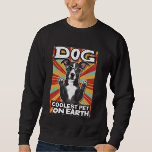 Hund Kolast Pet on Earth Retro Sunglasses Funny Do Lång Ärmad Tröja