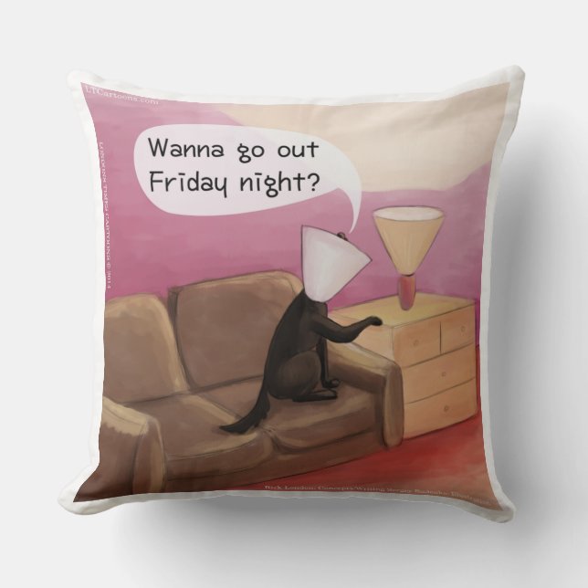 Hund Kon Dating Rolig Tecknad Kuddthrow Pillow bli Kudde (Framsida)