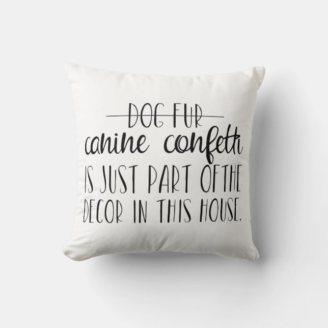 Hund-konfetti Kudde (Framsida)