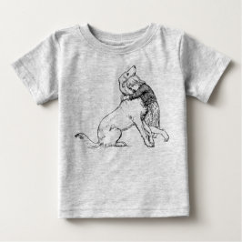 hund konst av honbarn t shirt