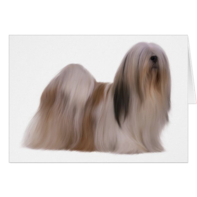 Hund-kort Hälsningskort (Framsidan Horizontal)