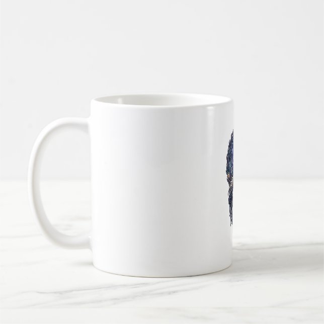 Hund Kristall Måne Förtrollad Skog_1 Kaffemugg (Vänster)