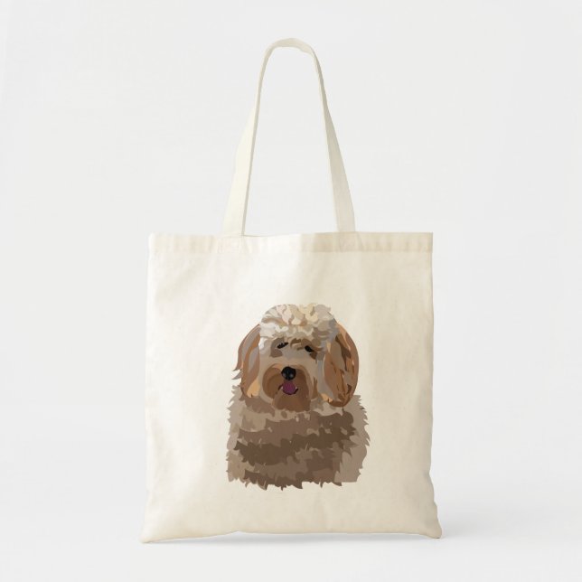 Hund Labradoodle Pet Animal Tygkasse (Framsidan)