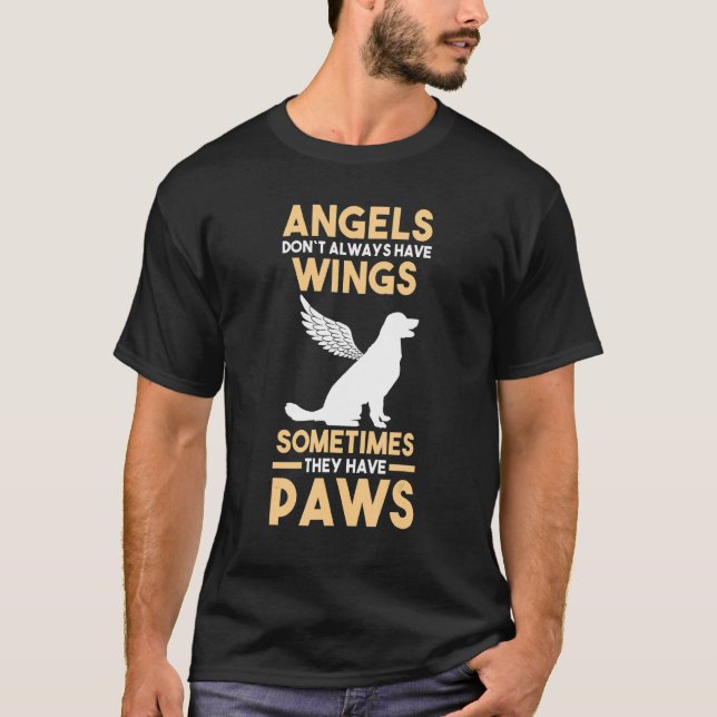 Hund Labrador Golden Retriever T Shirt (Framsida)