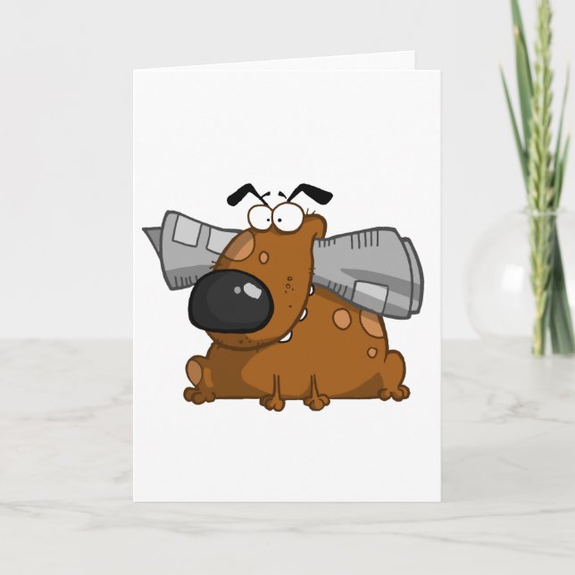 Hund-lak-press-in-mouth Kort (Framsida)