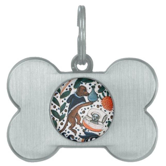 HUND LÄKARE MED KATTUNGE ID-bricka HUSDJUR (Framsidan)