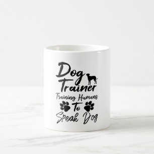 Hund Lärare tränar människor att tala Hund Kaffemugg