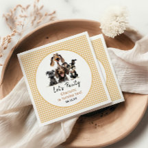 Hund Låt oss Pawty Birthday