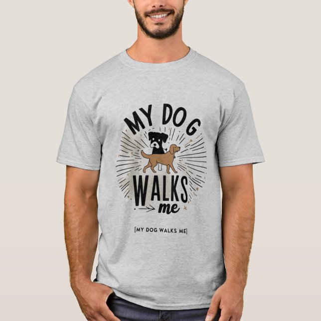 Hund lead t shirt (Framsida)