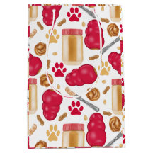 Hund Leksaker med peanut Butter - White Gift Bag