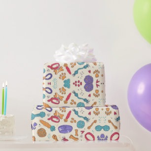 Hund Leksaker Mönster Pet Treats Pettern Helgdag Presentpapper