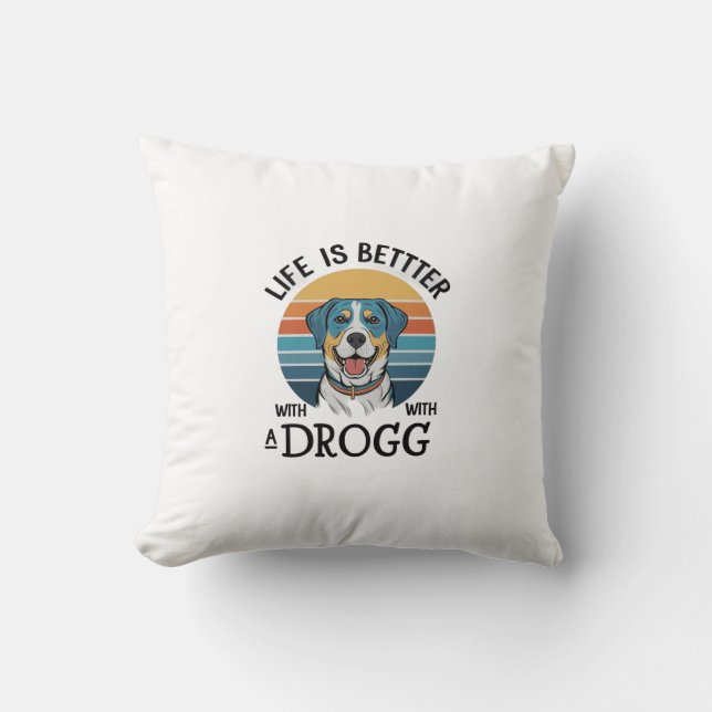 Hund Life Pillow Kudde (Framsida)