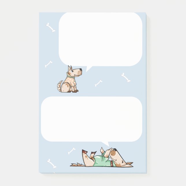 Hund Life Tal-bubblan bokför den Post-it Block (Framsida)