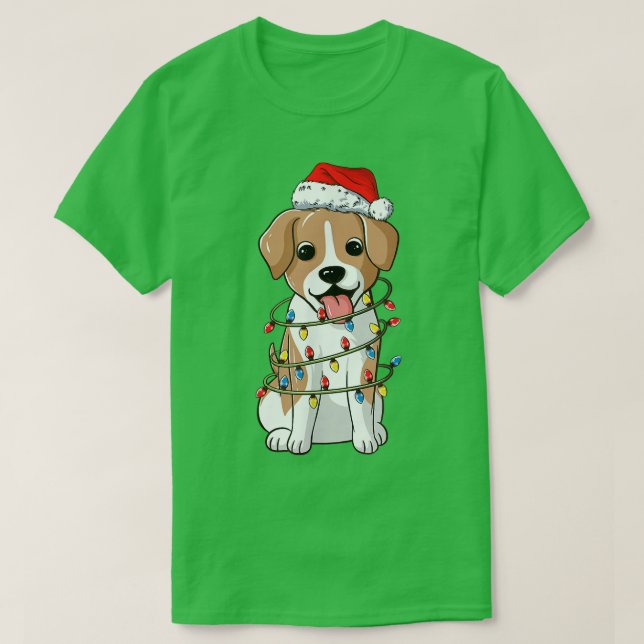 Hund Light-Julmatchningsfamilj T Shirt (Design framsida)