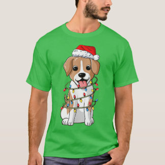 Hund Light-Julmatchningsfamilj T Shirt