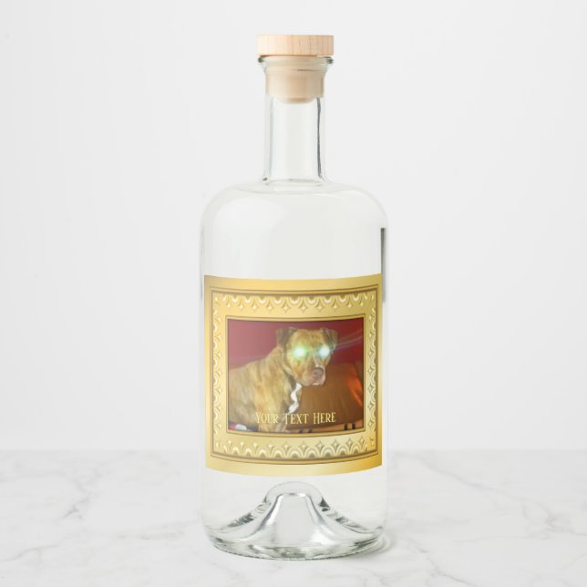 Hund Liquor-etikett Spritflaskor Etikett (Framsida)