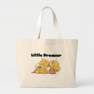 Hund Little Dreamer T-shirts och Gifts Jumbo Tygkasse