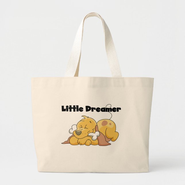 Hund Little Dreamer T-shirts och Gifts Jumbo Tygkasse (Framsidan)