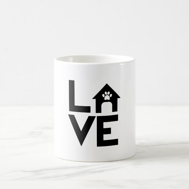 hund liv kaffemugg (Center)