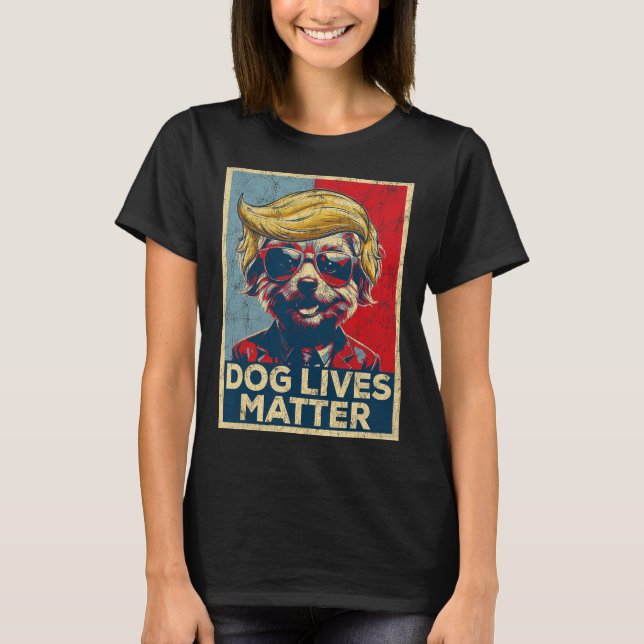 Hund Lives ProblemTrump Won Trump President 2024 T Shirt (Framsida)