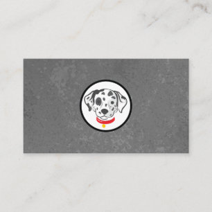 Hund Logotyp Cute Spoted Dalmatian Doggy Visitkort