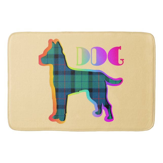 HUND Logotyp Grönt Play Badrumsmatta (Framsidan)