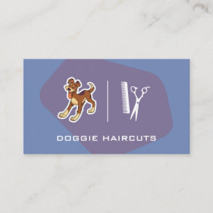 Hund Logotyp Saxer Groomer Visitkort