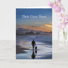 Hund Loss Sympathy Condolences Walking Hund Kort