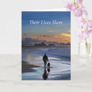 Hund Loss Sympathy Condolences Walking Hund Kort