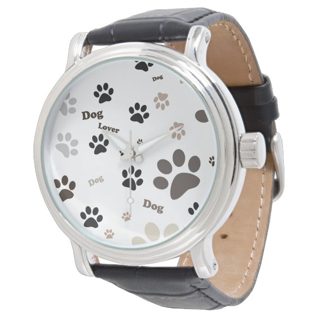 Hund lovera watch armbandsur (Vinklad)