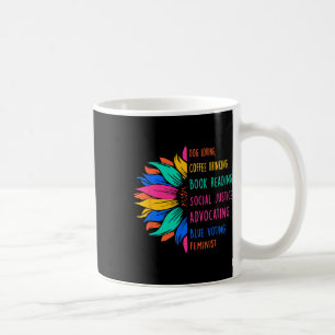 Hund Loving Coffee Drinking Bok Reading Social Jus Kaffemugg