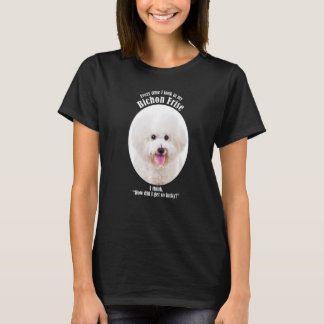Hund Lucky Bichon T Shirt