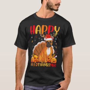 Hund Lycklig Fransk Bulldog Hellothanksmas T Shirt
