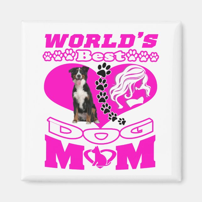 Hund Magnet-stift för kvinnliga Mammor Magnet (Framsidan)