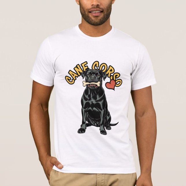 Hund Majesty: Käpp Corso T-Shirt (Framsida)