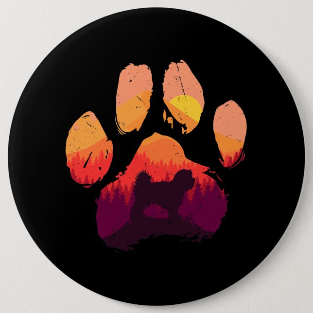 Hund maltesiska Tass maltesiska Shih Tzu Hund Mamm Knapp (Framsida)