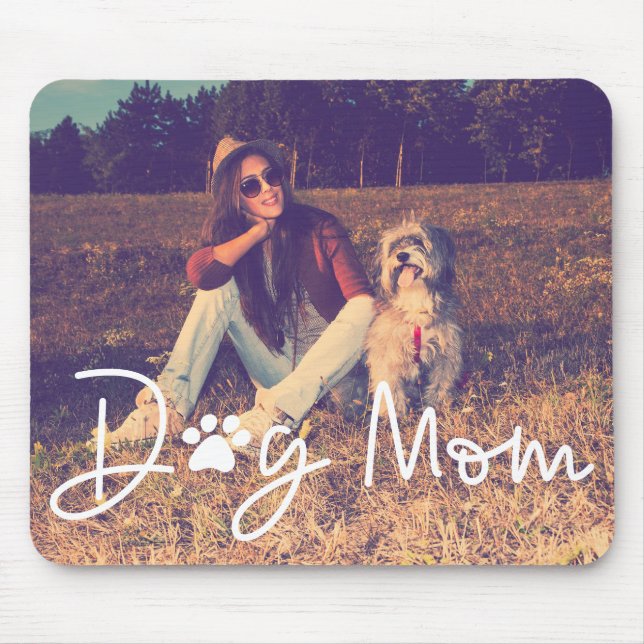 Hund Mamma Anpassningsbar Photo Musmatta (Framsidan)