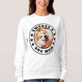 Hund Mamma Anpassningsbar Photo och Namn Sweatshir T Shirt