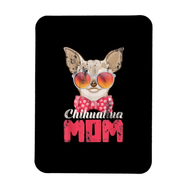 Hund Mamma Chihuahua Magnet (Vertikal)