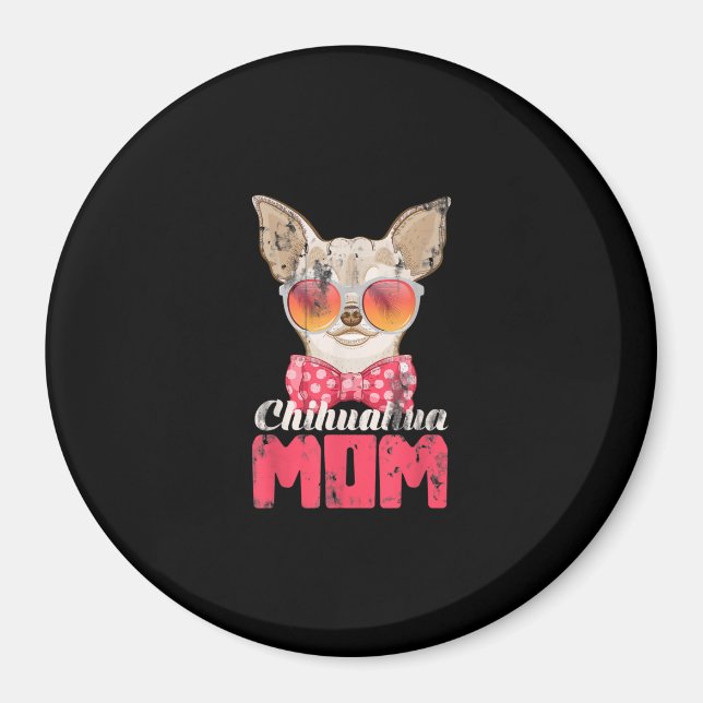 Hund Mamma Chihuahua Magnet (Framsidan)