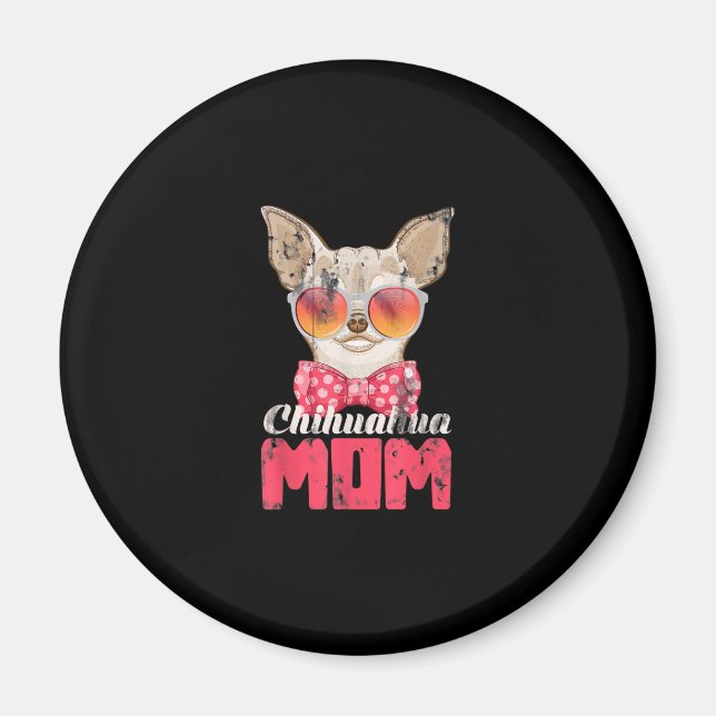 Hund Mamma Chihuahua Magnet (Framsidan)