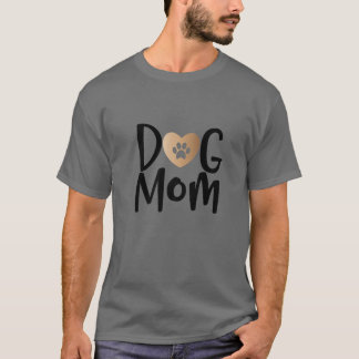 Hund Mamma Cute Pawprint I Kärlek My Hund T Shirt