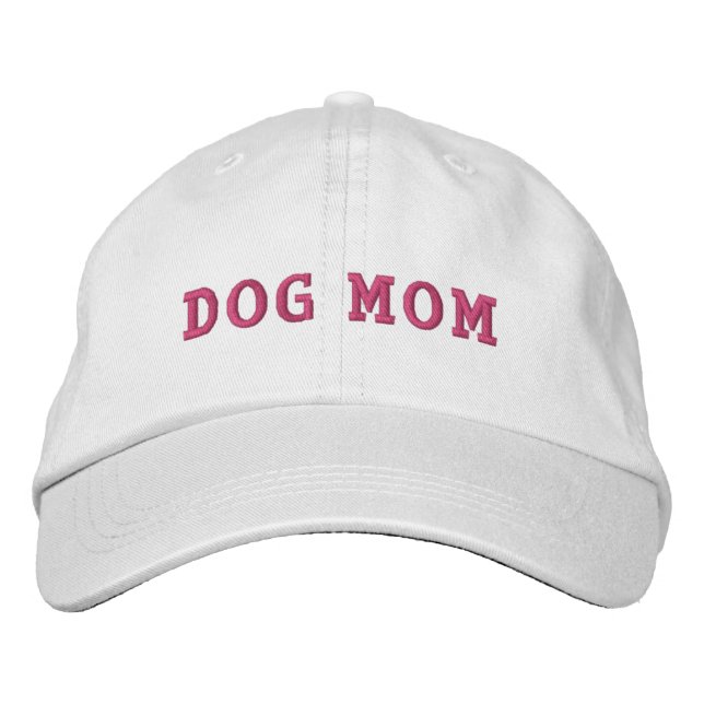 Hund Mamma Embroized Hat Cute Funny Gift Broderad Keps (Framsida)